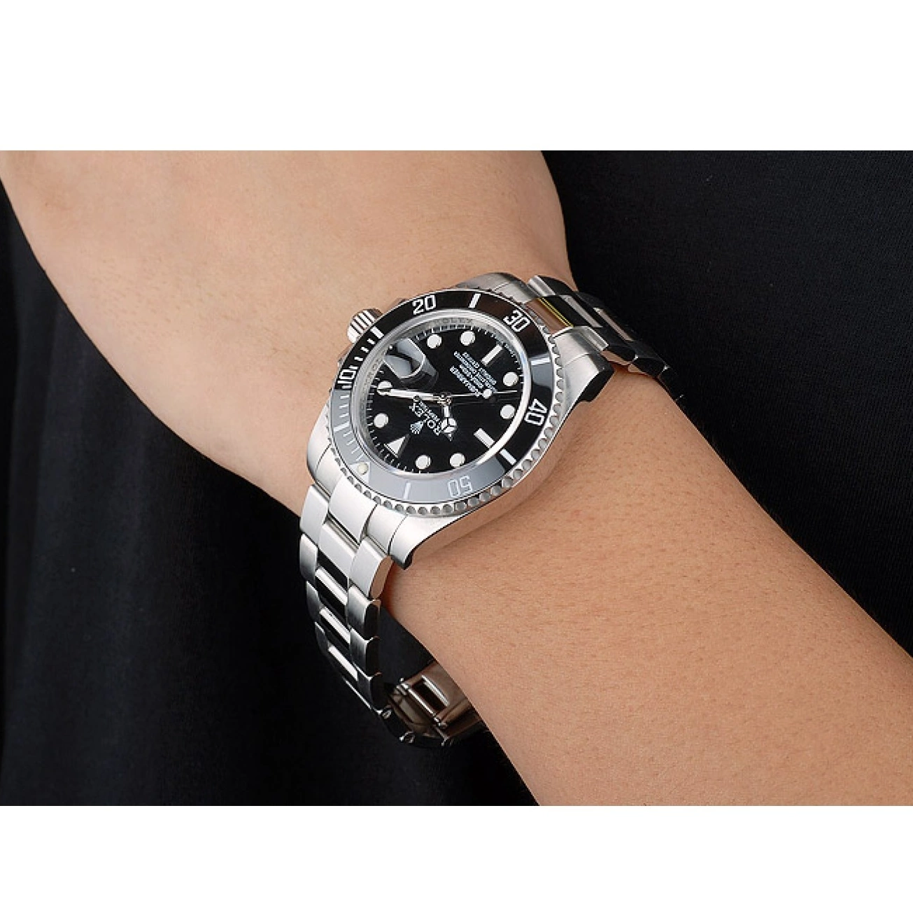 Good copy rolex watches Black Rolex Bezel Ceramic 98235 Black Dial Submariner 0816